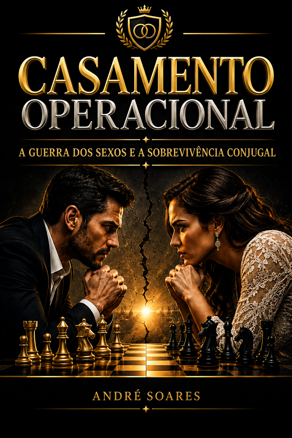 Capa oficial do e-book Casamento Operacional — A Guerra dos Sexos e a Sobrevivência Conjugal, de André Soares